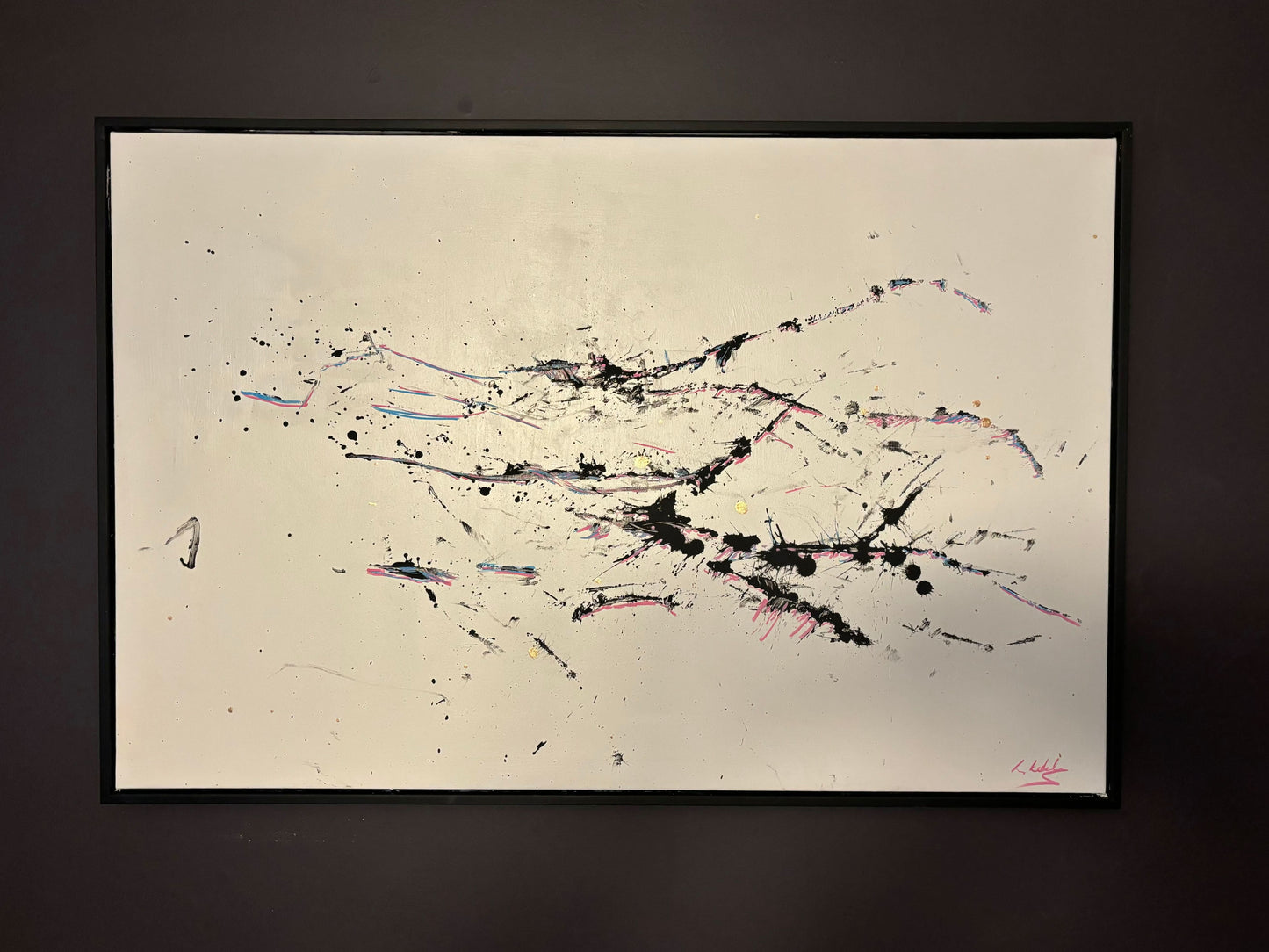 Avoria ski slope painting abstract art