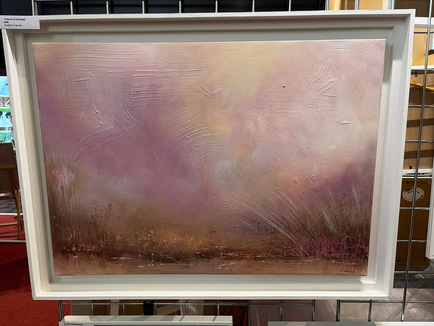 Abstract landscape pink colour palette