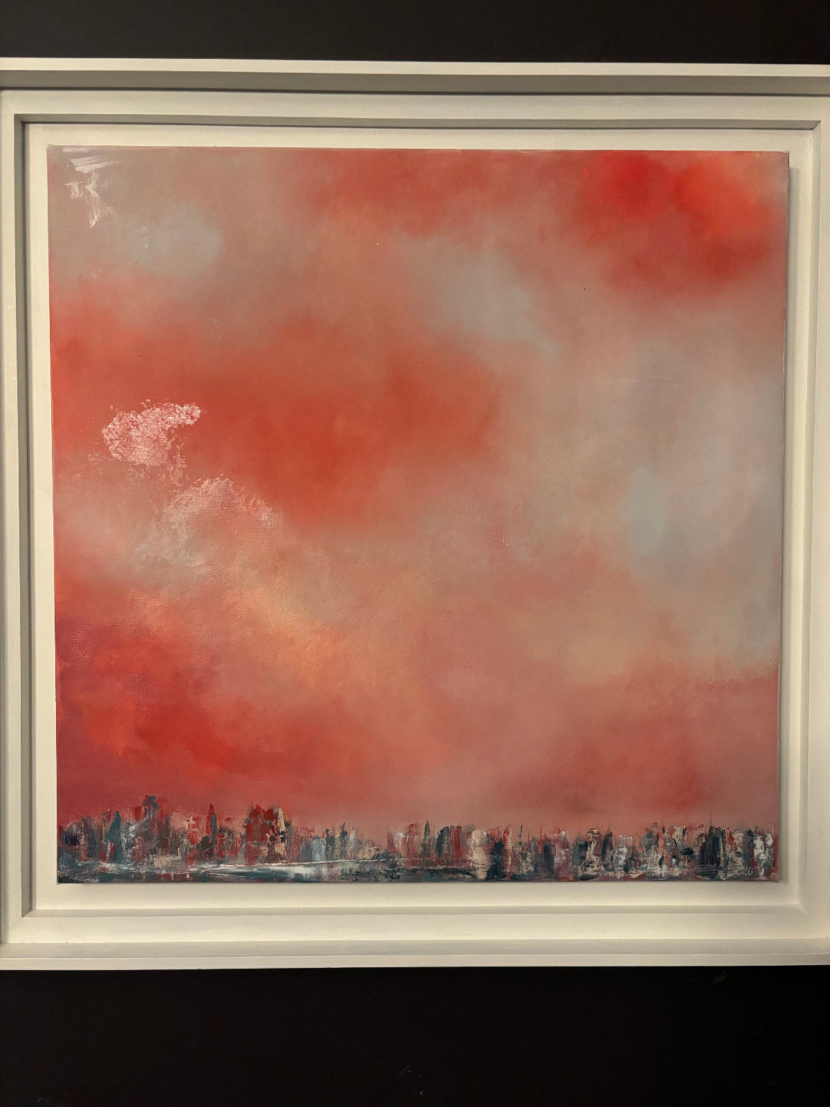 High Above abstract cloud painting laura kedzlie art