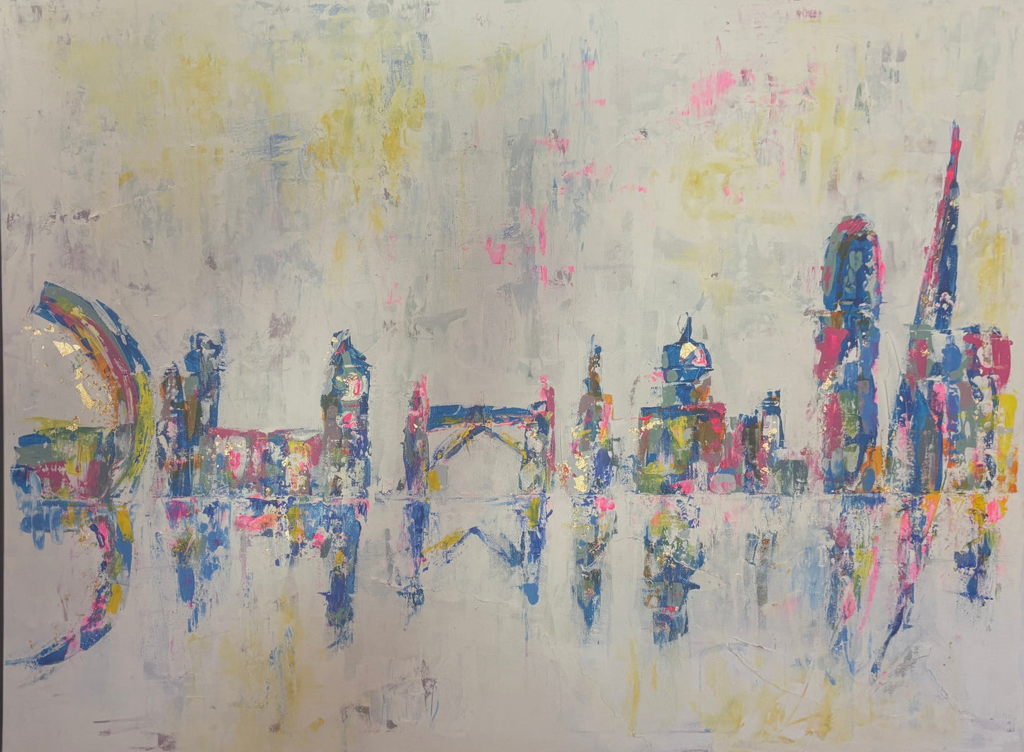 London Life abstract cityscape laura kedzlie art
