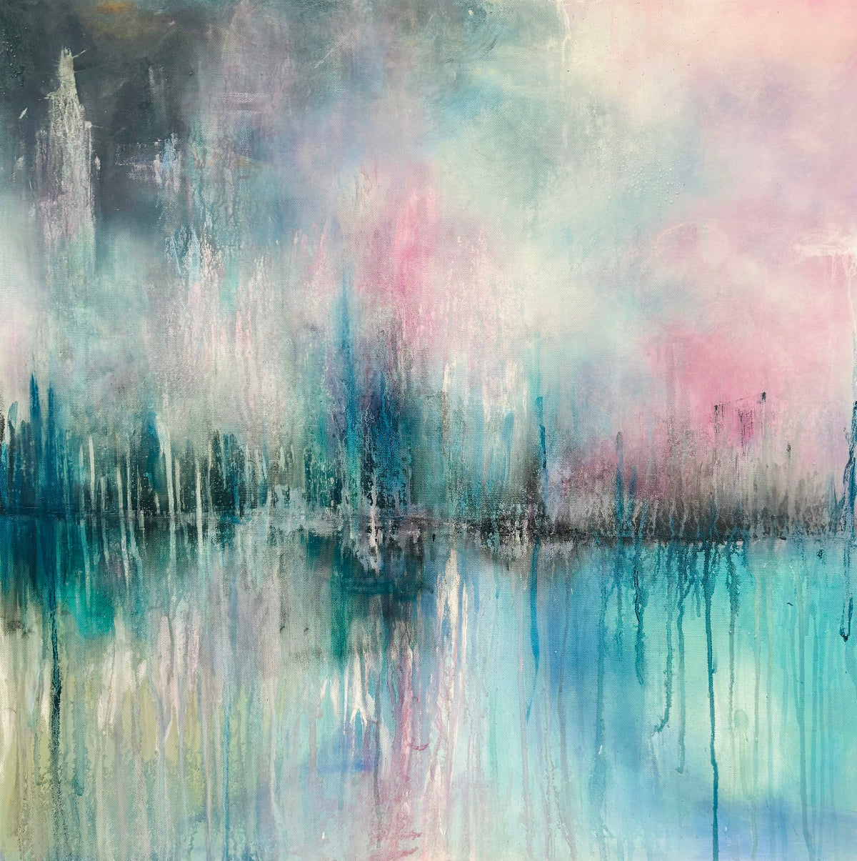 Weekend Walks Laura kedzlie abstract contemporary landscape art