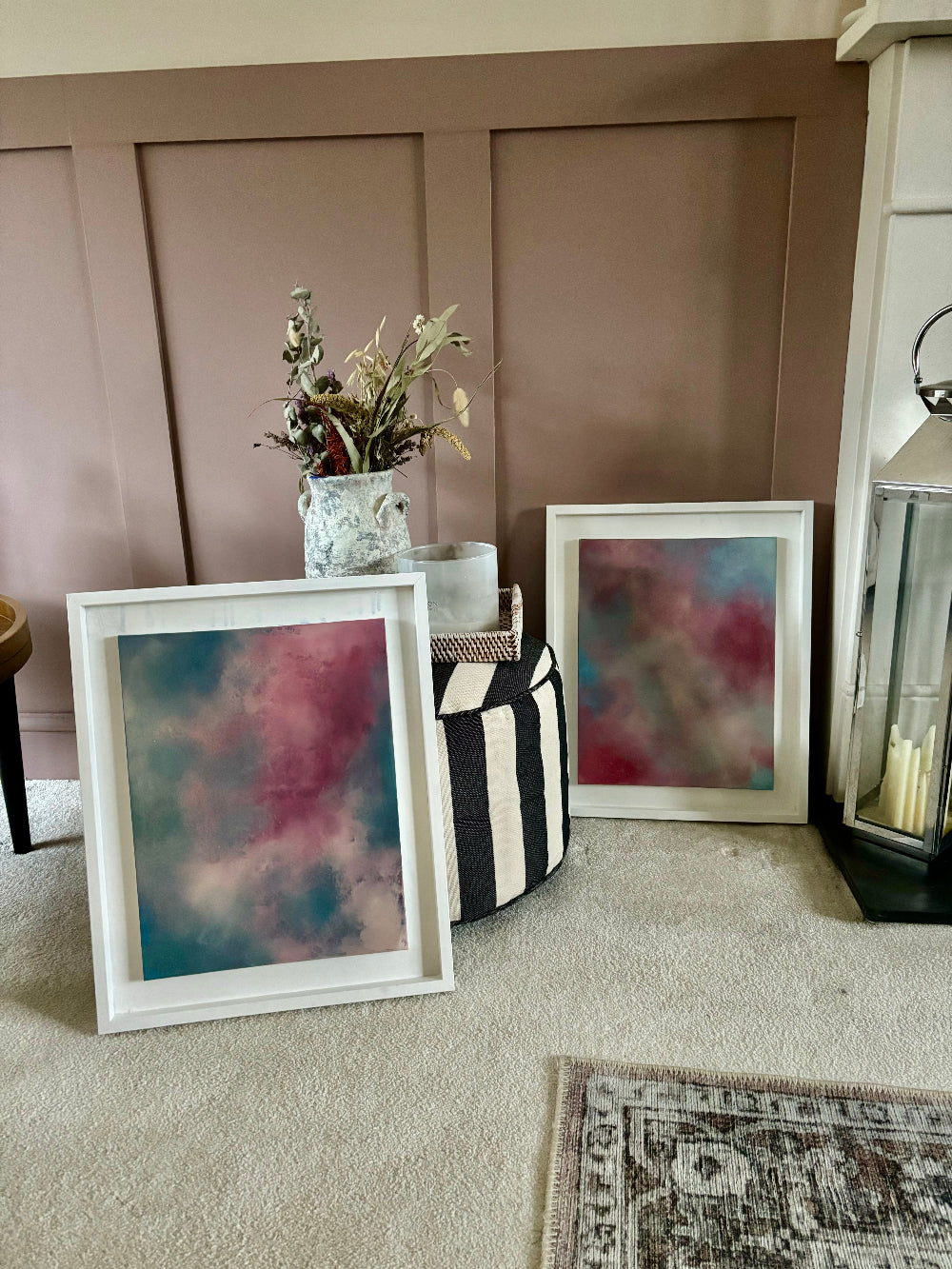 little sky cloud painting laura kedzlie art