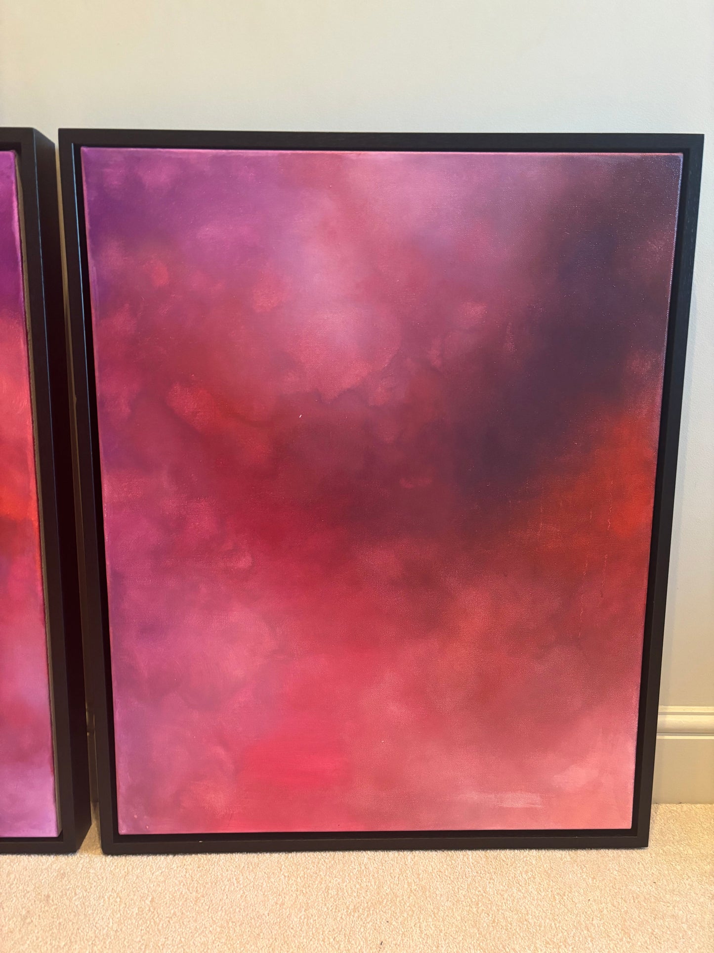 whispers in the cloud dramatic contemporary cloud painting laura kedzlie art