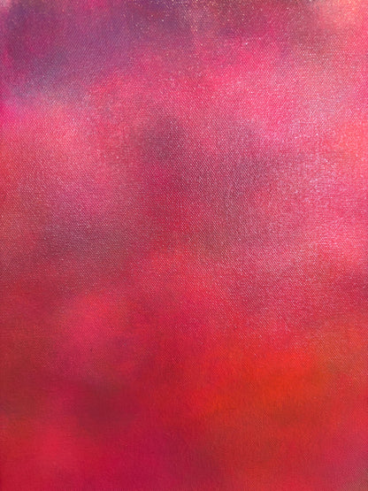 Pink cloud abstract painting 