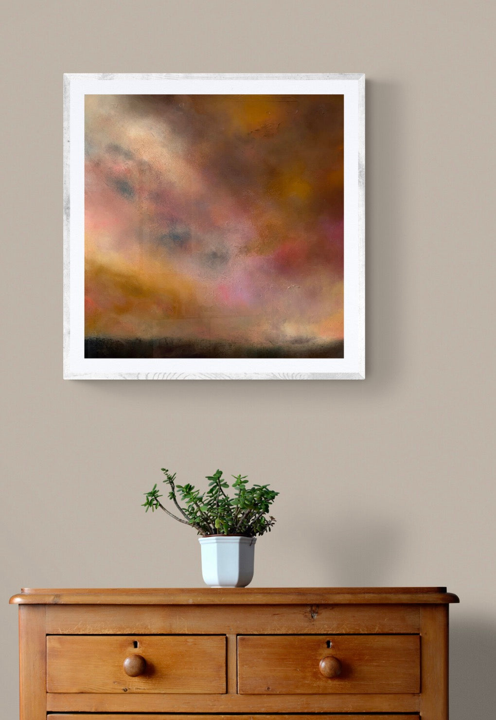 Dramatic sunset cloud painting