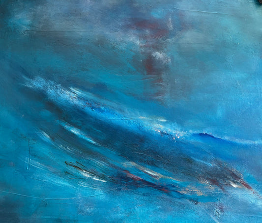 "Quiet Storm" oils on canvas