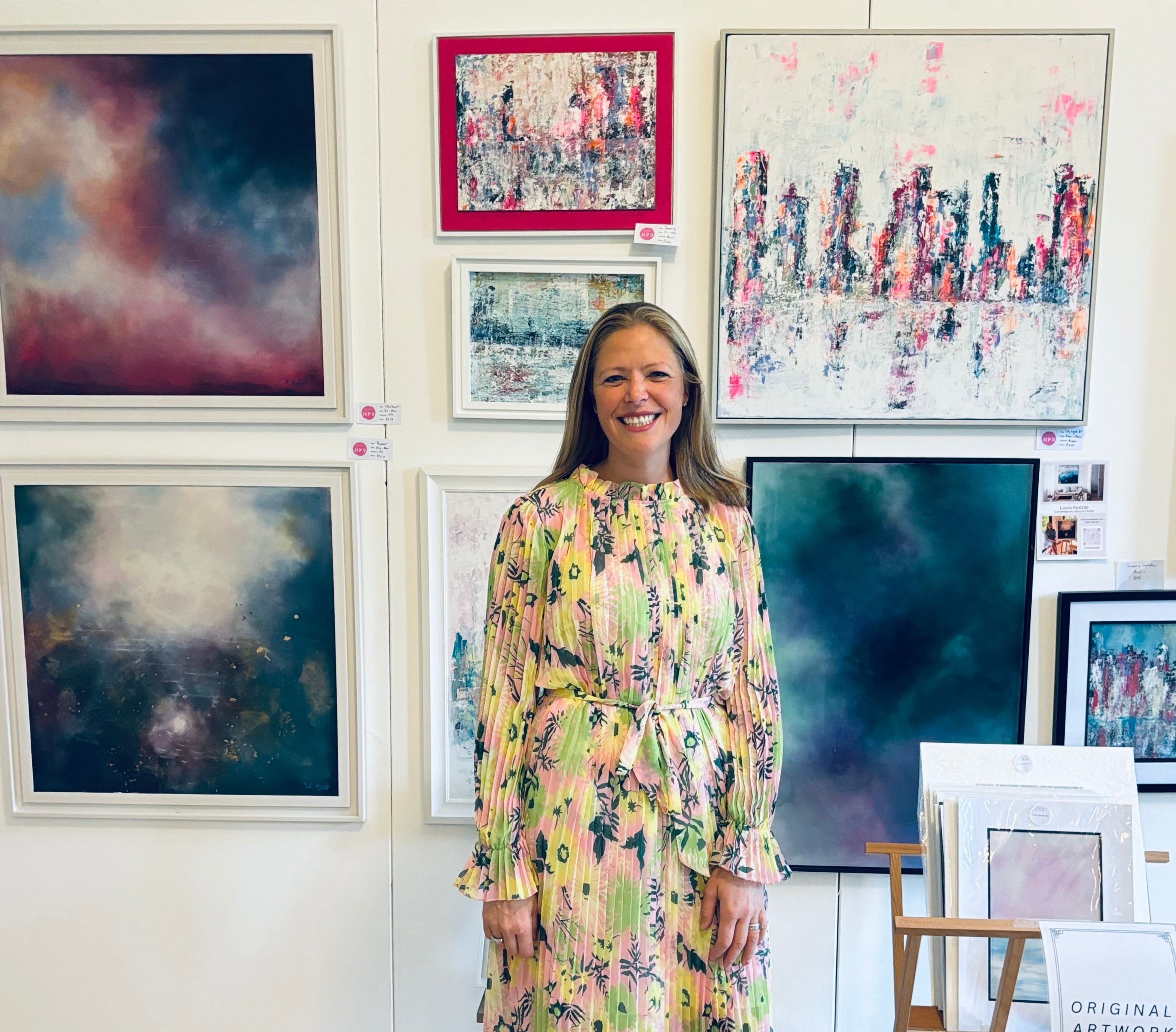 Contemporary painting abstract landscape art. Laura Kedzlie Artist