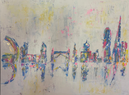 London Life abstract cityscape laura kedzlie art