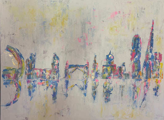 London Life abstract cityscape laura kedzlie art