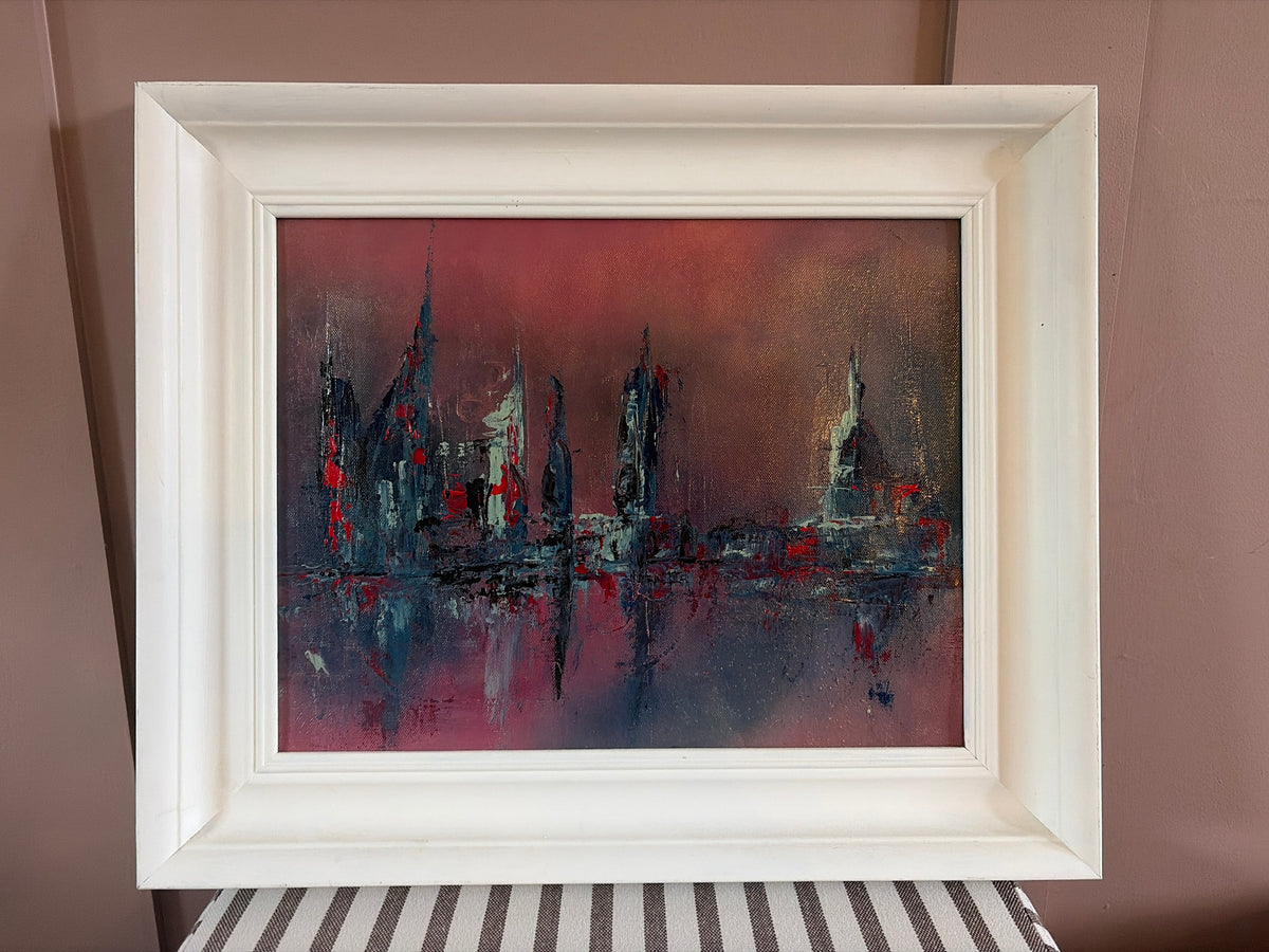 London cityscape with St Paul’s and shard acrylic 
