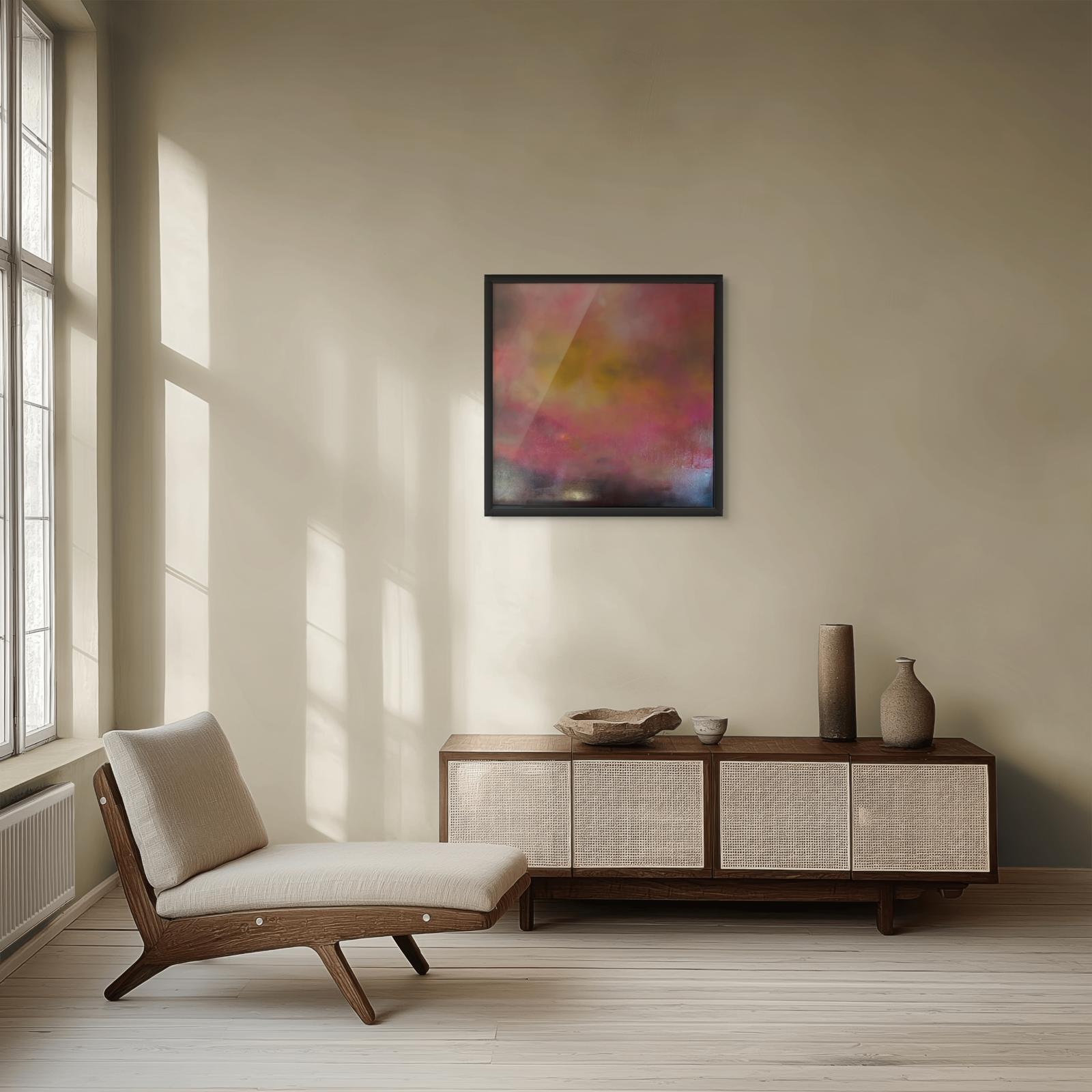 Skies on fire laura kedzlie art  acrylic painting