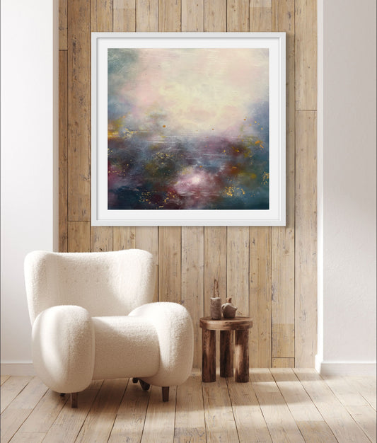 Tempest oil painting abstract sky laura kedzlie art