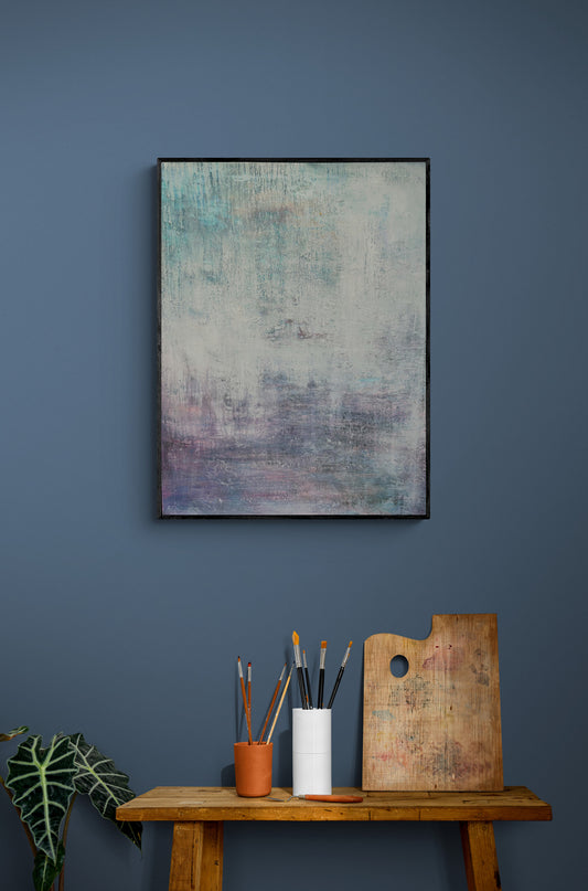 Tranquility contemporary abstract art painting