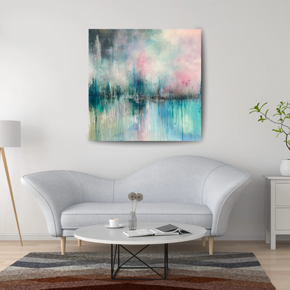 Weekend Walks II Laura kedzlie abstract contemporary landscape art