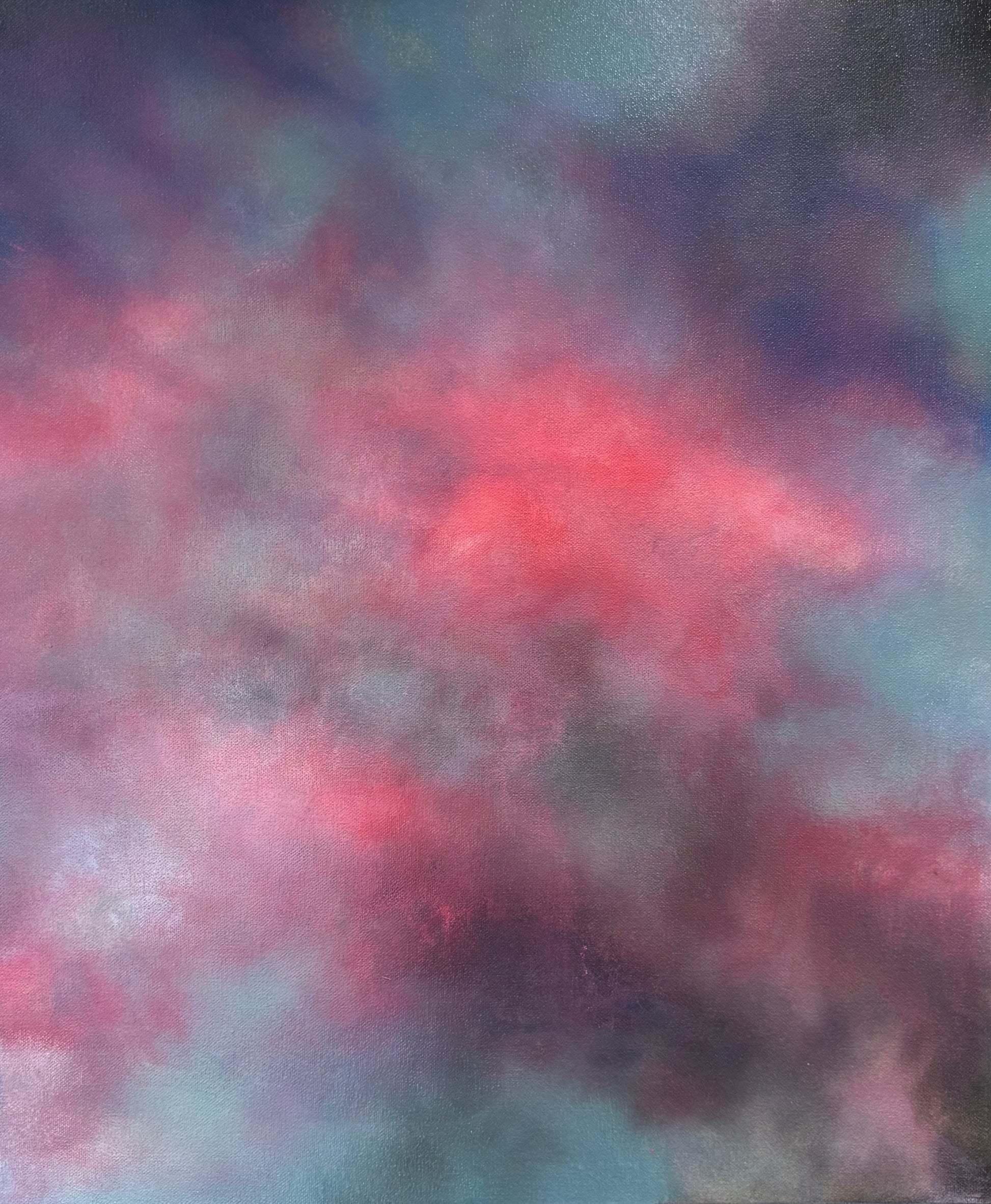 wilderness bstract pink purple cloud art painting